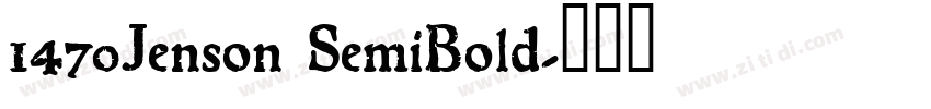 1470Jenson SemiBold字体转换
